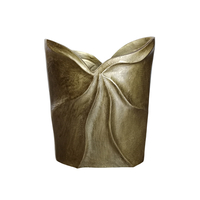 IWA 1 VASE ALUMINIUM GOLD ANTIQUE 23x8xH30cm IN