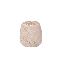 HERNA BASE FOR CANDLE GLASS WHITE D9xH10cm IN