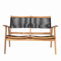 CAVO SOFA 2SEAT ROPE BLACK NATURAL 120x72xH85cm VN