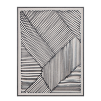 STAY TRUE PAINTING DECORATIVE 60x80x4 LEATHER WHITE BLACK WOOD BLAC
