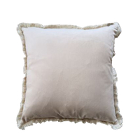 FEATHERS DECOR CUSHION VELVET MULTICOLOR 45x45cm P