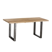 CRAFT 160 TABLE WOOD MANGO NATURAL METAL BLACK IN