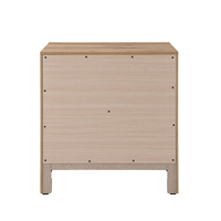 SOLID NIGHTSTAND 2DRAWERS CHIPBOARD WITH MELAMINE