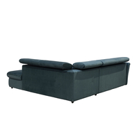 MONSERAT SOFA BED CORNER RIGHT EASY CLEAN FABRIC PETROL E1 EU