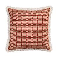 FIRED BRICK A DECOR CUSHION COTTON VISCOSE MAROON