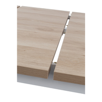 COTTAGE TABLE EXTENDABLE MELAMINE WHITE NATURAL E1 PRC