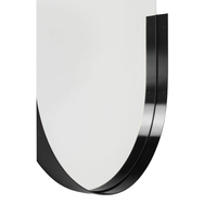 ART MIRROR ALUMINIUM BLACK 50xH115cm E1 PRC