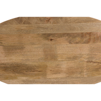 SKORPIO COFFEE TABLE WOOD MANGO WALNUT METAL BLACK 120x60xH45cm IN
