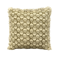CALLISTE B DECOR CUSHION COTTON VISCOSE OLIVE GREE
