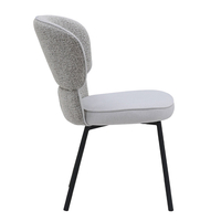 SAHARA CHAIR FABRIC GREY LIGHT METAL BLACK E1 PRC