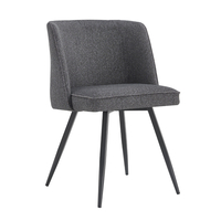 ZOLA CHAIR FABRIC ANTHRACITE METAL BLACK E1 PRC