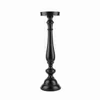 IONAS CANDLE HOLDER ALUMINIUM BLACK 18x18xH74cm IN