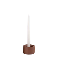 FORMAS CANDLE HOLDER ALUMINIUM TERRACOTTA 8,5x8,5x