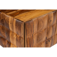 CHOCOLAT TV STAND 2DOORS WOOD SHEESHAM WALNUT WOOD ACACIA BLACK 162x42x54 IN