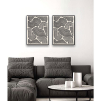 FOLLOW YOUR DREAMS PAINTING DECORATIVE 60x80x4 CANVAS WHITE BLACK WOOD BLACK