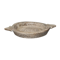 PARAT TRAY WOOD BROWN 55x44xH8cm IN