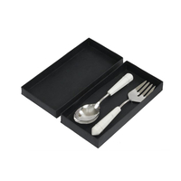 MARMO SERVING SET STEEL MARBLE WHITE 28x6,5xH2,5cm