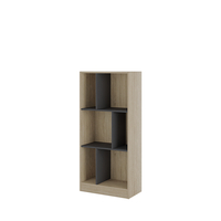 MAZE 4 60 BOOKCASE SHORT MELAMINE SONOMA GREY DARK 60x30xH130cm E1 EU