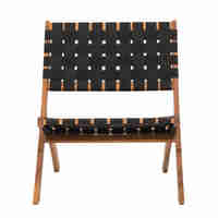 HASTAG CHAIR FOLDING NAYLON STRIPES BLACK NATURAL 78x60xH72,5cm VN