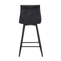 LINEA STOOL BAR FABRIC ANTRACITE METAL BLACK E1 PRC