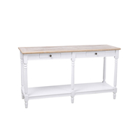 HISTORY CONSOLE MDF VENEER WHITE NATURAL 143x48xH79cm E1 PRC