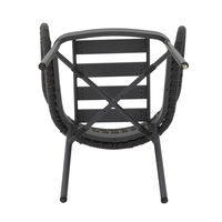 LUNA ARMCHAIR CUSHION ALUMINIUM GREY DARK 58x65xH78cm PRC