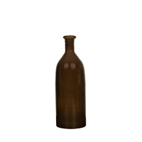 CRUSHED CARAMEL BOTTLE RECYCLED GLASS CARAMEL D12x