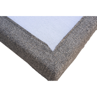 MOUSSE HEADBOARD AND BASE FABRIC WOOD PINE ANTHRACITE CHIPBOARD E1 GR