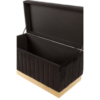 ICTUS STOOL FABRIC BLACK GREY GOLD E1 PRC