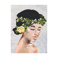 SPRING LADY 1 PAINTING CANVAS MULTICOLOR 60x80xH3,