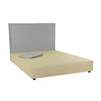 LOCA BED WITHOUT STORAGE (FOR MATTRESS 160x200cm) FABRIC SILVER GREY FABRIC TEXAS23 E1 EU