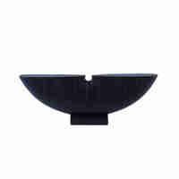 MORIRI DECO POLYRESIN BLACK 35x6xH12cm PRC
