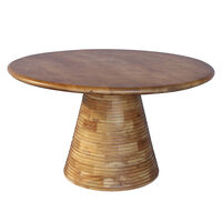 SAVOA COFFEE TABLE WOOD ACACIA WALNUT 80x80xH45cm IN