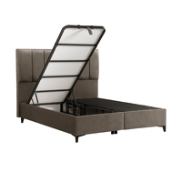 STICKS BED WITH STORAGE (FOR MATTRESS 160x200cm) VELVET CAMEL 05-911 E1 TR
