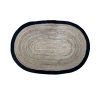 SHYLA CARPET OVAL BLACK 140x210cm IN