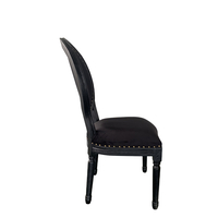 LOUIS CHAIR WOOD ELM BLACK FABRIC E1 PRC