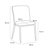 COUTURE CHAIR FABRIC CAMEL METAL BLACK PRC