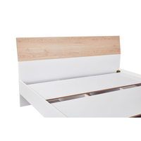 LUCIDO BED MELAMINE WHITE OAK NATURAL E1 PRC