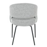 ABRAZO CHAIR ARMCHAIR FABRIC GREY LIGHT METAL BLACK E1 PRC
