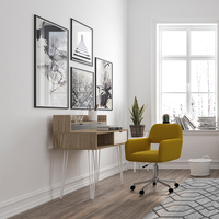 MINTONI DESK 3DRAWERS CHIPBOARD WITH MELAMINE CARTA SONOMA WHITE WITH PATTERN 100x50xH100cm E1 PRC