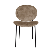 BEETLE CHAIR FABRIC BROWN GOLD METAL E1 PRC