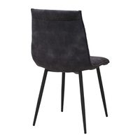 LINEA CHAIR FABRIC ANTRACITE METAL BLACK E1 PRC
