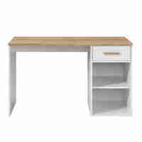PRACTICO 120 DESK 1DRAWER CHIPBOARD WITH MELAMINE CARTA WHITE NATURAL 120x50xH76cm E1 MY