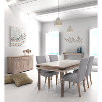 LA MER 180 TABLE WOOD ACACIA WHITE ANTIQUE IN