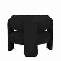 GARDA ARMCHAIR FABRIC BLACK PRC