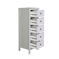FRENCH COMMODE 5DRAWERS MDF GREY LIGHT E1 PRC