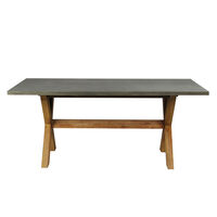 CALDERA TABLE FIBER CEMENT CEMENT NATURAL 180x90xH