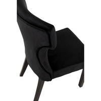 TORRO CHAIR FABRIC BLACK WOOD BLACK E1 PRC