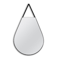 DROP MIRROR WALL METAL BLACK 50x3xH90cm PRC