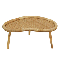 KAMIRA SIDE TABLE SET 2PCS RATTAN NATURAL MDF 90x5